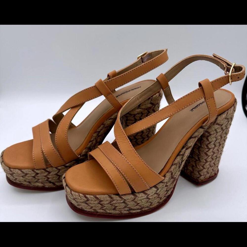 Free People Fahn Jute Platform Sandal, Size 9 - Picture 1 of 4